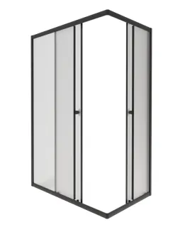 Душевой уголок Triton Вента Щ0000064632 120x80 см профиль чёрный стекло матовое